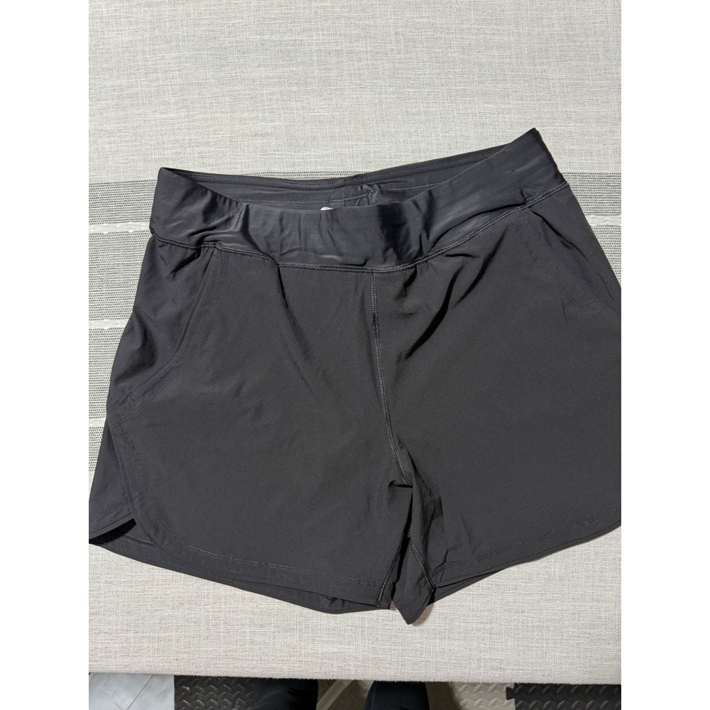 Lands End Black Active Swim Shorts with Built-in Liner Pockets‎ Womens XL 18